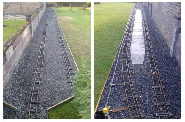 a spot of track laying